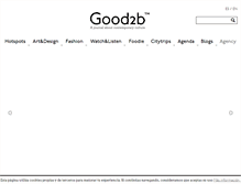 Tablet Screenshot of good2b.es